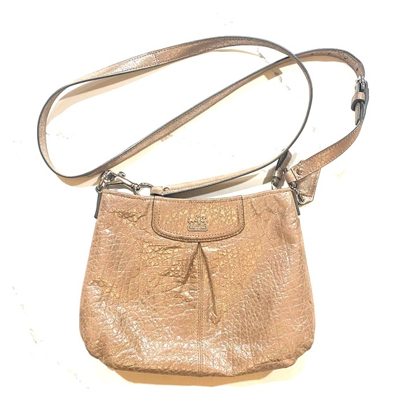 Coach Madison Leather Swingpack Metallic Purse - Picture 1 of 13
